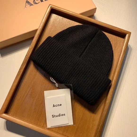 Black Knitted Beanies